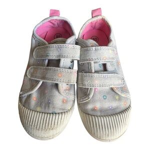 Kids Gray and Pink Sneakers